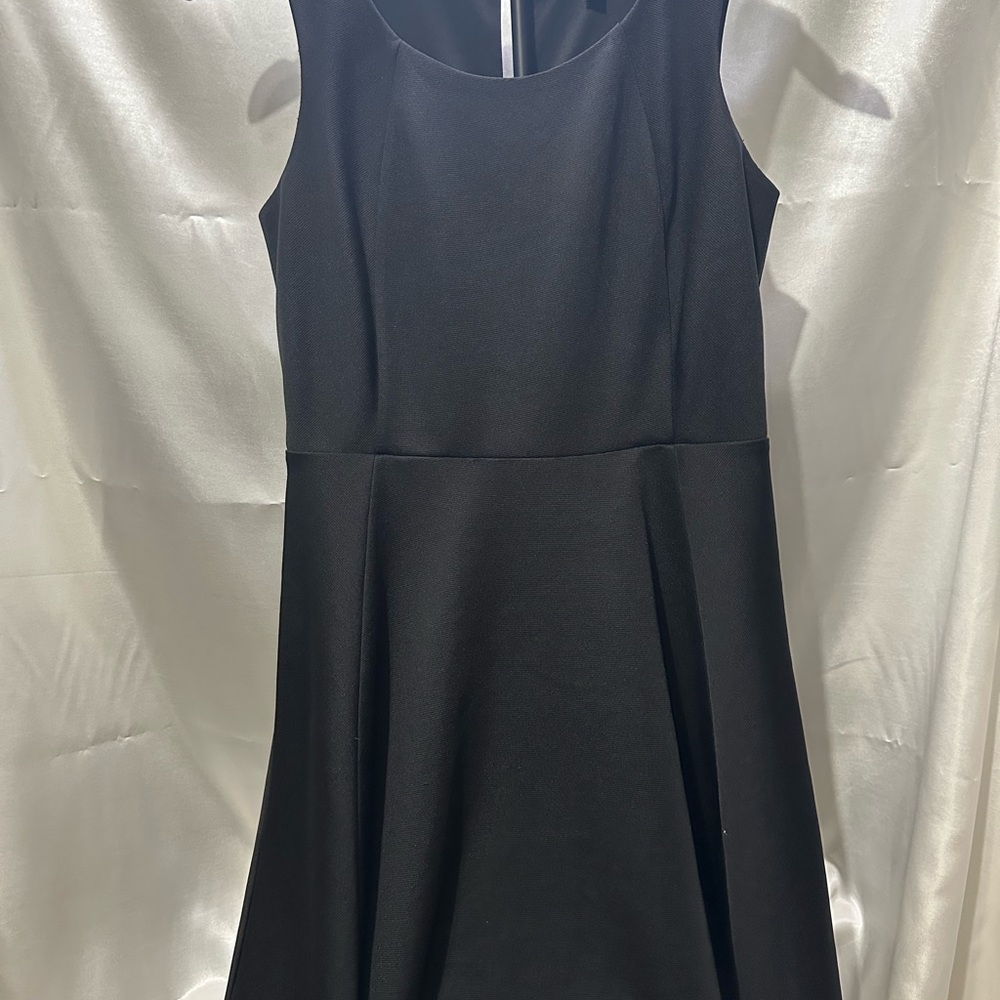 Express Black Sleeveless A-Line Mini Dress